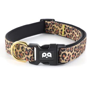 QQPETs طوق الكلب العاكس مع النيوبرين الناعم مبطن من النايلون طوق الحيوانات الأليفة قابلة للتعديل للكلاب الصغيرة المتوسطة الكبيرة