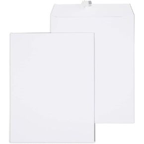 Staples 295840 Gummed Catalog Envelopes 10-Inch L x 13-Inch H White 100/Box (295840N)