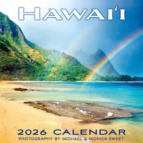 Deluxe Wall Calendar 2026 Hawaii - Photography by Michael and Monica Sweet - 2026 Wall Calendar 12 Month by Pacifica Island Art