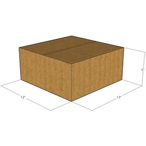 13" x 13" x 6" Corrugated Boxes 32 ECT (Pack of 5-13x13x6) | Quality Moving Boxes. Great for Shipping Boxes for Business, Office or Home.