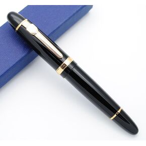 JINHAO 159 Fountain Pen M Nib (Black with Golden Clip)