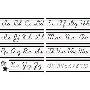 Teacher Created Resources Black and White Cursive Mini Bulletin Board (TCR6983)