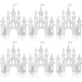 2 PCS Princess Castle Centerpieces Princess Theme Table Centerpieces Princess Castle Theme Birthday Party Table Decorations for Baby Shower Princess Girls Birthday Party Centerpieces Supplies Gold
