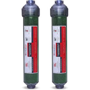 LiquaGen - 2 Pack Replacement Inline Deionization (DI) Canisters for Universal RO/DI Systems - 1/4" Inlets | Engineered for Zero TDS Ultrapure Water | Easy Filter Change