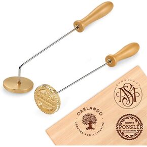 Custom Branding Iron for Wood - Wood Branding Iron Personalized Stamp for Woodworking BBQ and Crafts Create Unique Designs or Text on Wooden Items Perfect for Crafters (2inch)