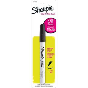 SHARPIE Paint Oil-Based Marker, Extra Fine Tip, Black Ink (1874990)