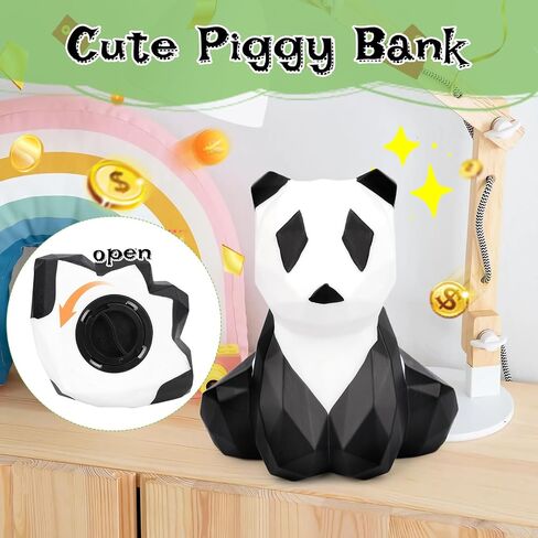 Small Panda Piggy Bank, Creative Money Coin Bank, Saving Box Birthday Gift for Kids Boys Girls in Saudi Arabia