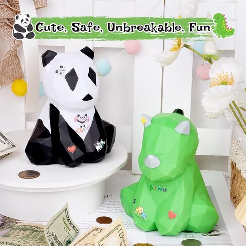 Small Panda Piggy Bank, Creative Money Coin Bank, Saving Box Birthday Gift for Kids Boys Girls in Saudi Arabia
