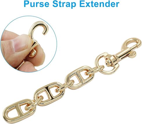 2Pcs Purse Strap Extender, 4.7 Inch Bag Extender Chain, Metal Chain Strap Extender Replacement for Shoulder, Csrossbody Bag(Silver) in Saudi Arabia