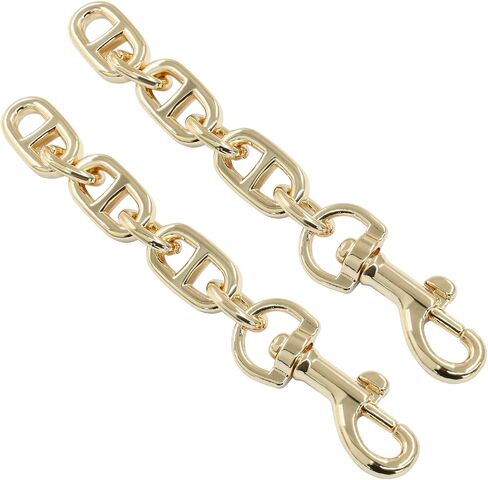 2Pcs Purse Strap Extender, 4.7 Inch Bag Extender Chain, Metal Chain Strap Extender Replacement for Shoulder, Csrossbody Bag(Silver) in Saudi Arabia