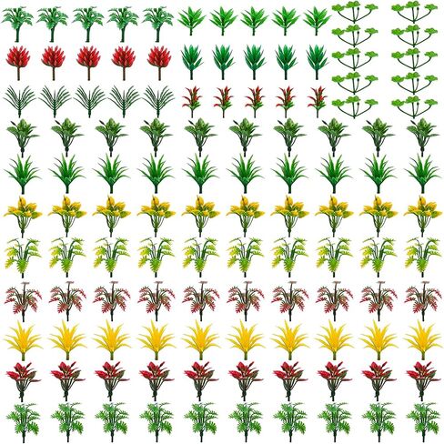 ONEST 45 Pieces Model Bamboo Trees Green Plastic Bamboo Trees for Home Decoration Miniature Landscape Landform Diorama Project in Saudi Arabia