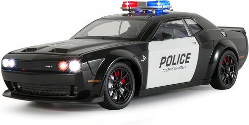 Police Cars for Kids Ages 3-5,1/24 Diecast Cars Hellcat Toy Car Collectibles Model Kit with Pull Back,Hell Cat Toy Police Car with Lights and Siren for Kids 3+ Year Olds in Saudi Arabia