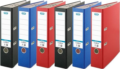 A4 Lever Arch Files, Red/Black/Blue, 6 Folders in Saudi Arabia