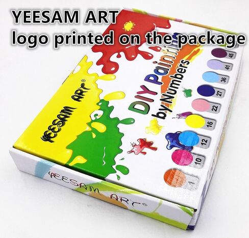 Yeesam Art Paint بأرقام للبالغين ، حقل القمح مع Cypress بواسطة Van Gogh 16x20 بوصة من الكتان القماش الأكريليك DIY مجموعات الطلاء الجدار ديكور ديكور (بدون إطار) in Kuwait