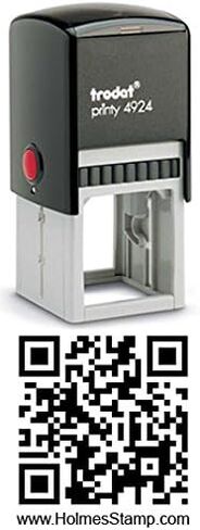 QR Code Rubber Stamp - Personalized QR Code Stamp in Saudi Arabia