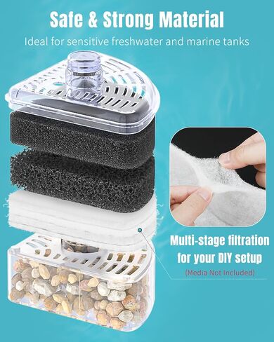 Pawfly Aquarium Flishing Filter Pad ، 100 Micron Fine Platishing Failder for Fish Tank Filters ، 36 × 24 بوصة خيط مرشح حوض السمك ، وسادة مرشح عالية الكثافة للبرك و Sumps in Kuwait