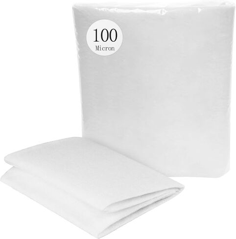 Pawfly Aquarium Flishing Filter Pad ، 100 Micron Fine Platishing Failder for Fish Tank Filters ، 36 × 24 بوصة خيط مرشح حوض السمك ، وسادة مرشح عالية الكثافة للبرك و Sumps in Kuwait