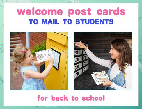 Teacher Postcards for Students 30Pcs Confetti Back to School Postcards for Students Kids from Teacher Welcome to Our Class Postcard Preschool Kindergarten Postcard Gifts for Teachers Supplies in Kuwait