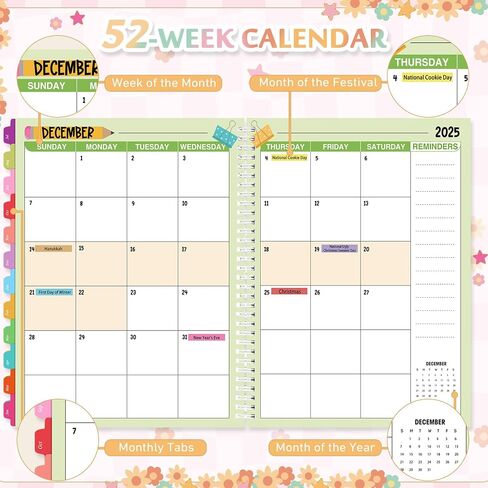 Teacher Planner 2025-2026 July 2025-June 2026, 11 x 8 inch Teacher Lesson Planner with Stickers Colorful Monthly Tabs Lesson Plan Book for Teachers Home school Classroom Organizer(Retro) in Saudi Arabia