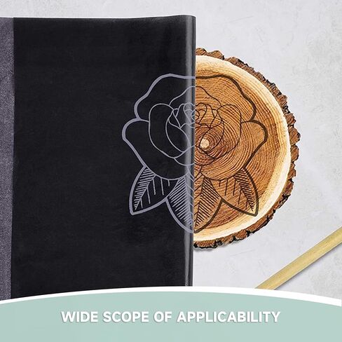 VEOOK 100 SHOETS ورقة ورق الكربون ، 9 "x12" ورقة نقل الكربون A4 ، ورق الجرافيت لأعمال الخشب DIY ، والورق ، القماش ، وأسطح الحرف الفنية الأخرى (CA-01) in Kuwait