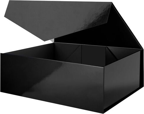 Rosegld Extra Gift Gift Box 20x16x7.2 Inghes ، صندوق هدايا مغناطيسي أبيض عملاق مع أغطية للهدايا ، صندوق اقتراح وصيفات الشرف (أبيض لامع) in Kuwait