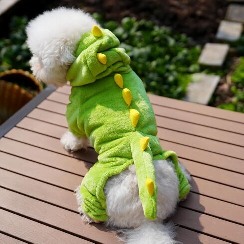 French Bulldog Clothes Halloween Dog Costume, Warm Fleece Dog Sweater Hoodie Dinosaur Costumes (XL) in Saudi Arabia