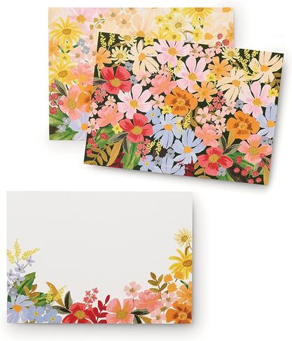 RIFLE PAPER CO. Botanical Social Stationery Set, Our Social Stationery Sets Include 12 Cover-Weight Flat Notes, Each with a Three-Count of Four Different Designs, Inside Matching Envelopes in Saudi Arabia
