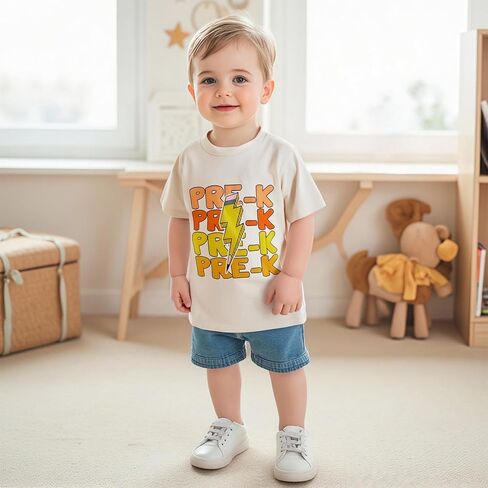 Toddler Boy Girl Summer Clothes First Day of School Shirt in My Pre school Era Shirt Toddler Kindergarten Shirts in Kuwait