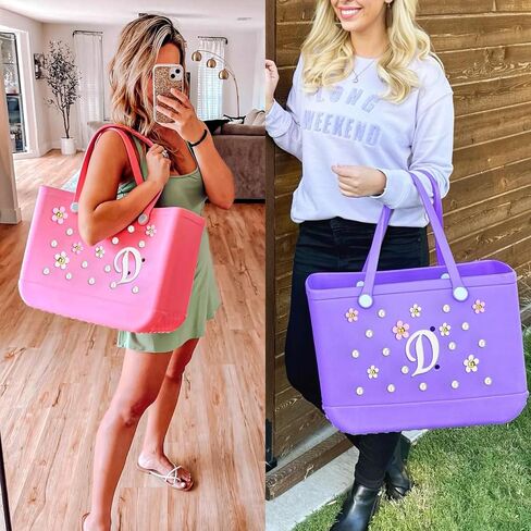 AIERSA Charms for Bogg Bag,Letter Pearl Charms for Beach Bag in Saudi Arabia