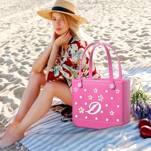 AIERSA Charms for Bogg Bag,Letter Pearl Charms for Beach Bag in Saudi Arabia