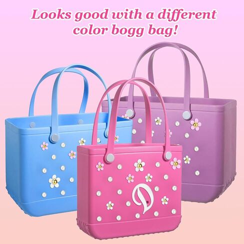 AIERSA Charms for Bogg Bag,Letter Pearl Charms for Beach Bag in Saudi Arabia