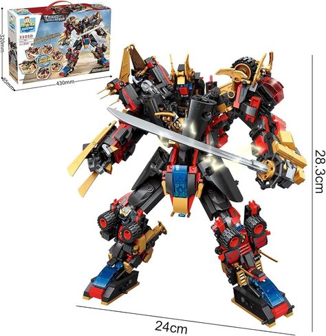 QLT QIAOLETONG 12 في 1 مجموعة بناء روبوت Mecha ، مجموعة بناء طراز الميكانيكية ، 542 PCS متوافقة مع LEGO Ninja Mech Warrior Cool Robots Toys Gift للبالغين والأولاد 6 7 8 10+ in Kuwait