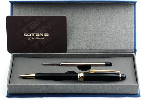 Free Engraving - Personalized Roller Ballpen, Ballpoint pen, Refillable Pens, Retractable Medium Refill Pen Black Ink, Custom Gifts for Men and Women, Classy Gift Box in Kuwait