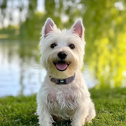 QQPETS Reflective Dog Collar with Soft Neoprene Padded Breathable Nylon Pet Collar Adjustable for Small Medium Large Dogs in Kuwait