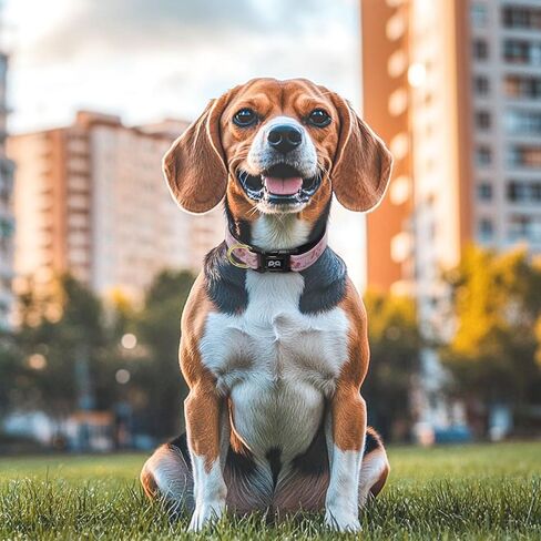 QQPETS Reflective Dog Collar with Soft Neoprene Padded Breathable Nylon Pet Collar Adjustable for Small Medium Large Dogs in Kuwait