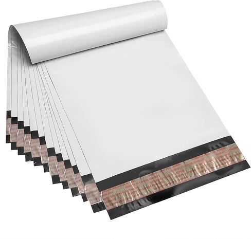 مرسلات بولي بيضاء ، 100 حزمة ، مستلزمات تغليف الأعمال الصغيرة ، أكياس الشحن ، مظاريف الشحن ، مقاومة للدموع القوية ذاتية (12x15.5 100pc) in Kuwait