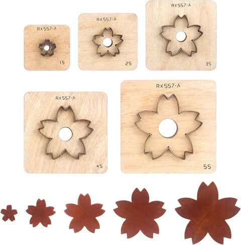 Leather Cutting Die,5 Pcs Flower Shape Leather Die Cutter Tool,Cutting Mold for DIY Leather Crafts (Flower1) in Saudi Arabia