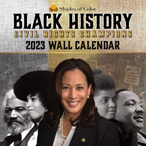 2025 African American Monthly Wall Calendar, Shades of Color: Black History, Highlighting Black Culture Through Beautiful Art, 12 by 12 Inches in Saudi Arabia