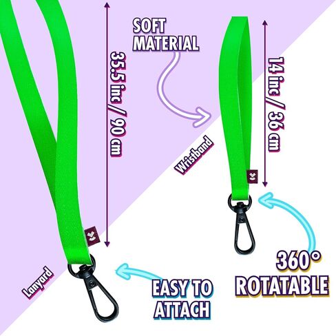 Soft Durable Lanyard for Women Men, 360° Rotating Hook Keychain Lanyard, Strong ID Badge Holder, Lanyards for keys in Saudi Arabia