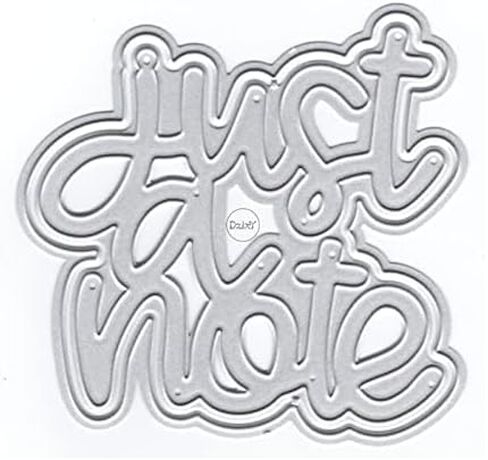 DzIxY Shadow Just Note Metal Cutting Dies for Card Making Scrapbook Kit Embossing Paper Die Cuts Machine Stencils Storage Pockets Supplies in Kuwait