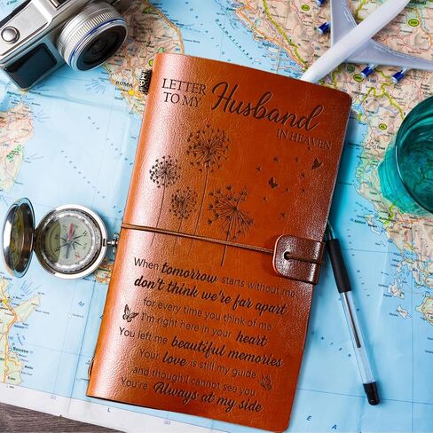 PRSTENLY Memorial Gifts for Loss of Mom Leather Journal, Loss of a Mother Sympathy Gifts Bereavement Gift Idea, Remembrance Condolence in Memory of Loved One Gifts (Mom) in Kuwait