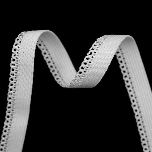 10 Yards 3/8" 10mm Picot Loop Lace Trim Elastics Decorative Spandex Band Tape Underwear Lingerie Dress Sewing Craft (Nude) in Saudi Arabia