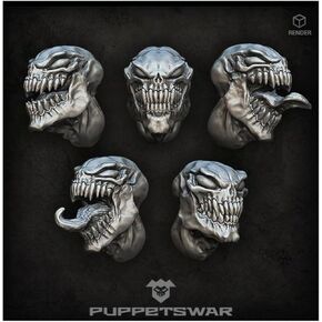Green Stuff World for Models and Miniatures Nightmares Heads S278