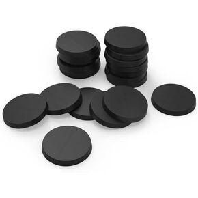 Green Stuff World 32mm Round Plastic Bases - Black