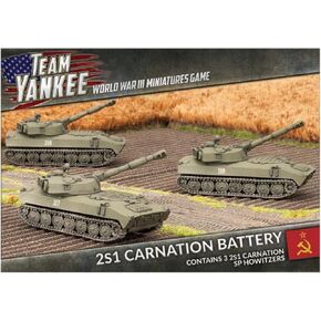 Team Yankee WWIII Soviet 2S1 Carnation Battery TSBX07 by Team Yankee