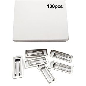 Paper Clips and Binder Clips, Modest Size Non-Slip Paper Clips, Office Clips for Document Clamp, File, Wide Metallic, Office School and Home Supplies(100 Pcs)
