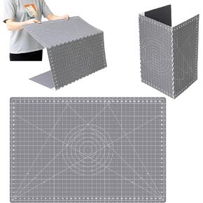 24" x 36" Self Healing Folding Cutting Mat with Grid for Quilting, Sewing, Craft Hobby Board Sewing Cutting Mat for Quilting, Leather, Fabric, Crafting, Scrapbooking, Art, Clay