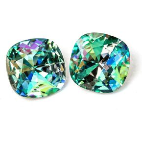 Potomac Crystal Cushion Stones - Fractal Galaxy 12mm | Pack of 2