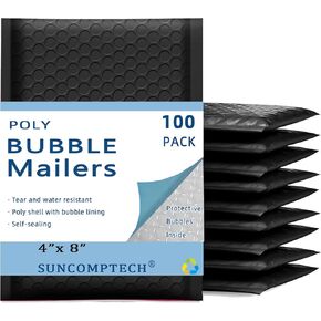 25 50 100 200 500 1000 Pieces, 4x8 inch, Self Seal Waterproof Mailing Envelopes, Poly Bubble Mailers Shipping Bags, Bubble Padded Envelopes, Bulk Color #000 (Pink, Usable 4 * 7 inch, 1000 Pcs)