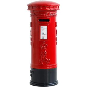 Gadpiparty Pillar Coin Banks Metal Saving Box Postal Piggy Bank, London Souvenirs Red Piggy Bank, Coin Jar Money Box for Adults Kids Birthday New Years London Souvenirs Metal Bank